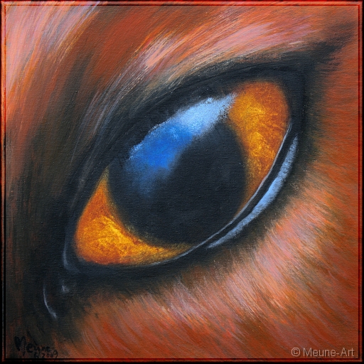 Augenblick eines Fuchses Acryl auf Leinwand;
30 x 30 cm